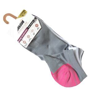 Avia Premium Women No Show Socks 6 Pair Size 9-12 Cushioned Athletic